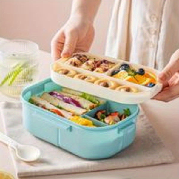 1pc, Rectangular Lunch Box With Lid, Sealed Fresh-Keeping Container, Portable Storage Box For Kitchen And Refrigerator Use, Meal Prep Container