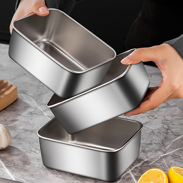 Multi-piece Set Stainless Steel Fresh-keeping Containers