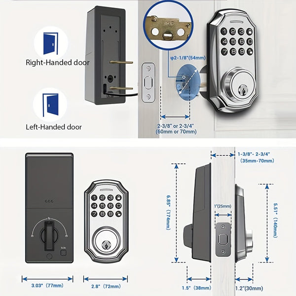 Keypad Deadbolt Lock, Backlit Keypad