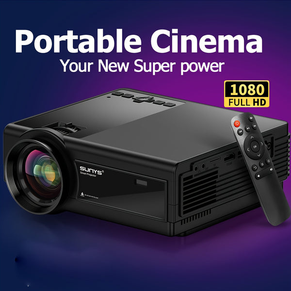 Sunys Projector, Full HD Native1080p Wireless MIni Projector