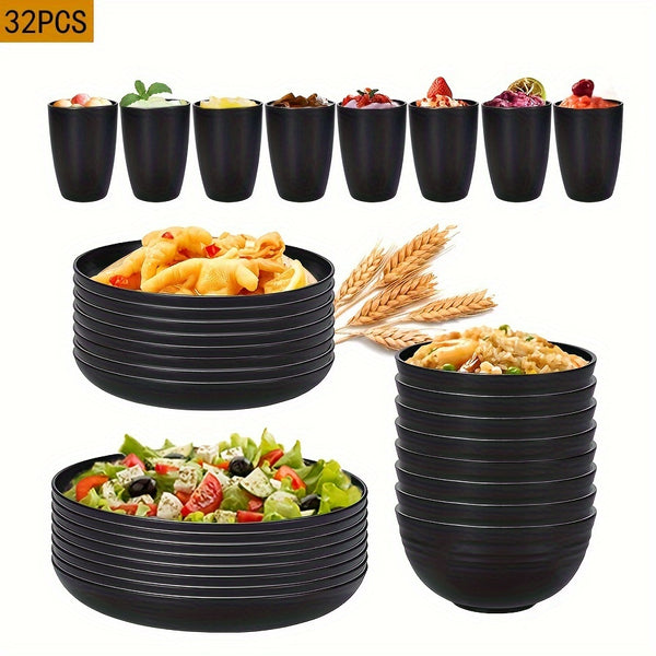 Tableware Set, Unbreakable And Reusable 32pcs/set