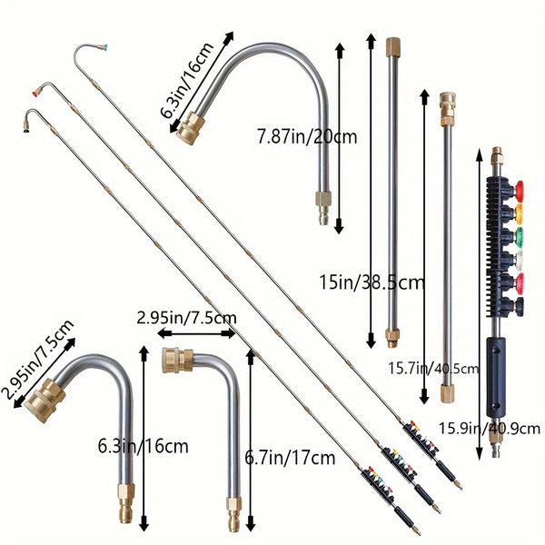 High Pressure Washer Extension Wand 10pcs/set