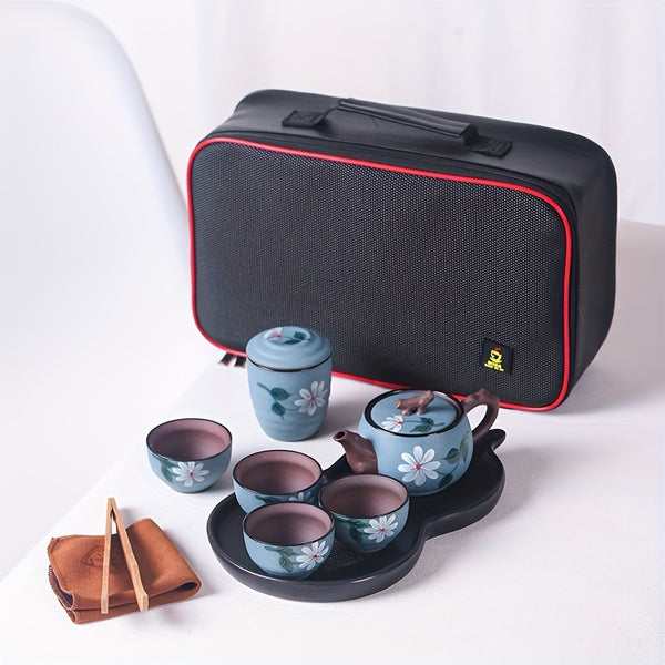 Ceramic Purple Clay Travel Tea Set