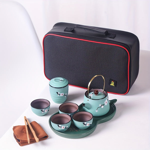 Ceramic Purple Clay Travel Tea Set