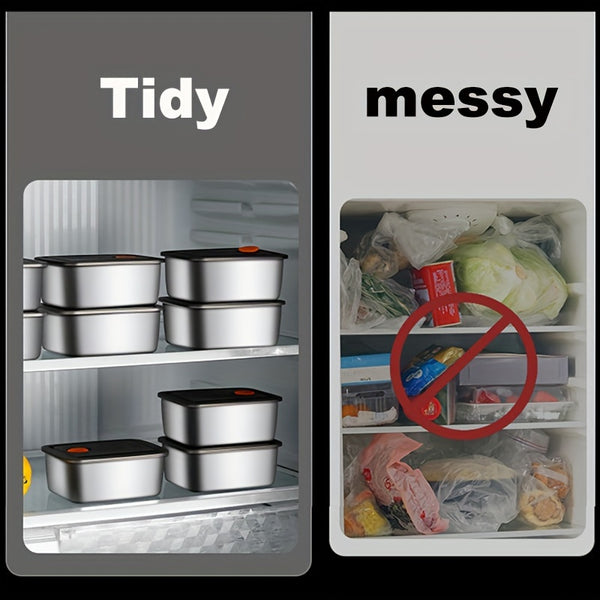 Multi-piece Set Stainless Steel Fresh-keeping Containers