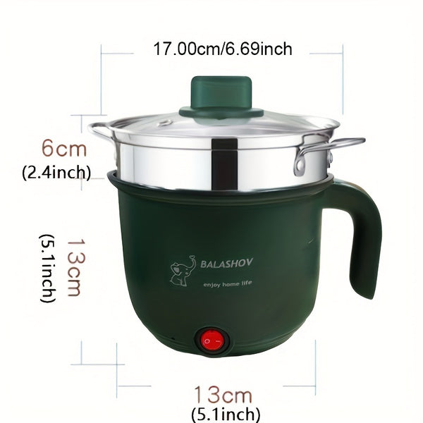 Multifunctional Electric Hot Pot with Steamer