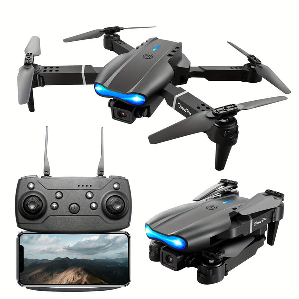 Drone With HD Camera, WiFi FPV HD Dual Foldable RC Quadcopter Altitude Hold