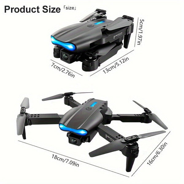 Drone With HD Camera, WiFi FPV HD Dual Foldable RC Quadcopter Altitude Hold