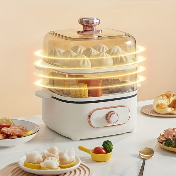 Electric Steamer, Household Integrated Multifunctional Electric Hot Pot, Small Appliance Steamer, Breakfast Machine Electric Cooking Pot