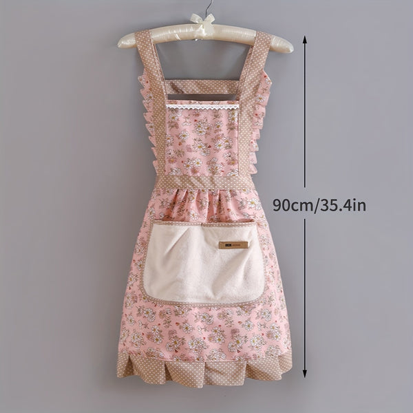 Apron Breathable Floral 1pc