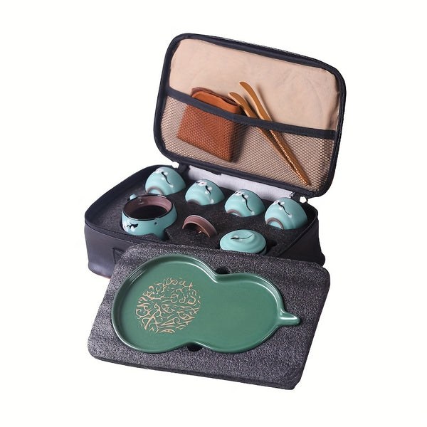 Ceramic Purple Clay Travel Tea Set