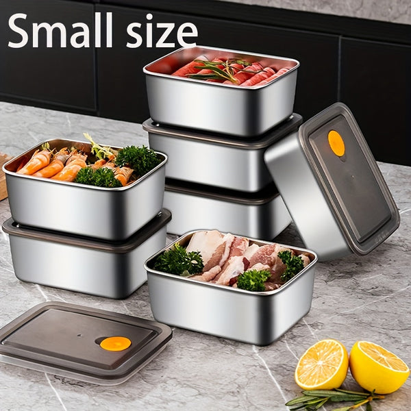 Multi-piece Set Stainless Steel Fresh-keeping Containers