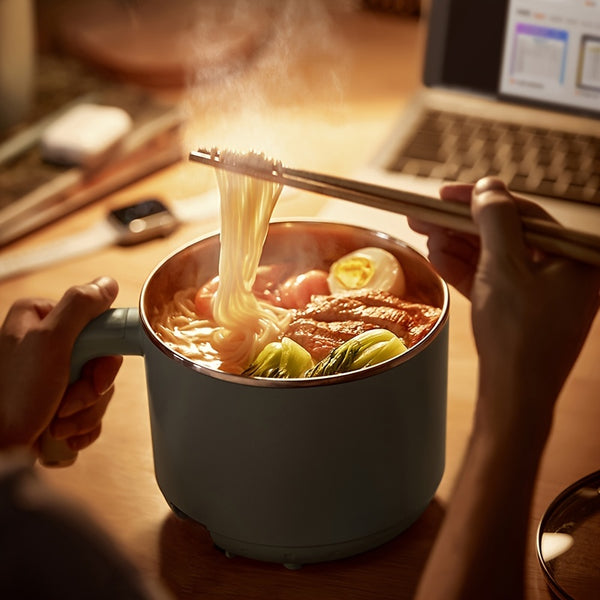 Bear Electric Hot Pot With Steamer, 1.2L Portable Pot Cooker