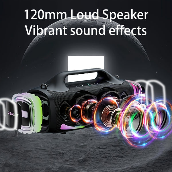 100W Powerful Outdoor Portable Subwoofer Wireless Speaker With Handle