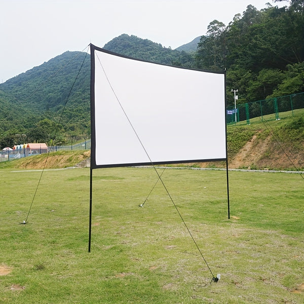 Projector Screen Outdoor Camping Tent Pole Projection Screen Portable