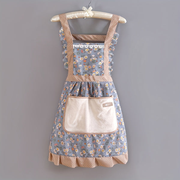 Apron Breathable Floral 1pc